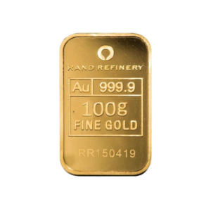 100g Gold Rand Refinery Minted Bar